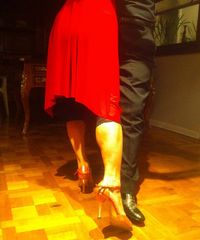 Yowei Shaw's parents practice their tango steps in Buenos Aires.